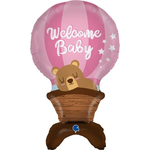 ballon welcome baby 97cm, tient debout tout seul