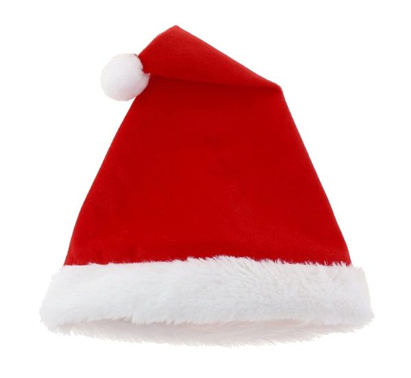 🎅  Bonnet de Père Noël Enfant : Taille 28 x 36 cm – Image 2