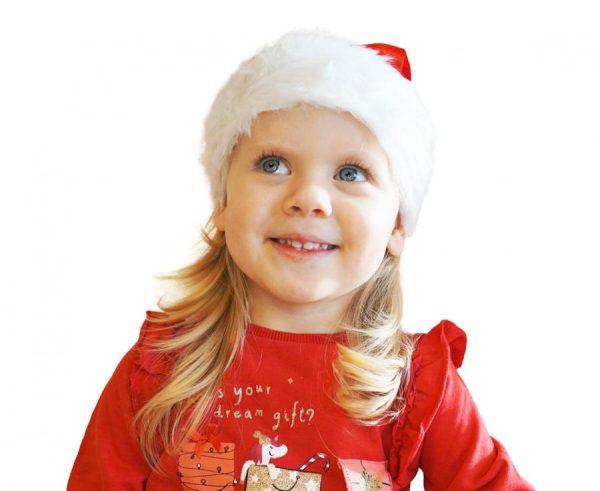 🎅  Bonnet de Père Noël Enfant : Taille 28 x 36 cm – Image 4