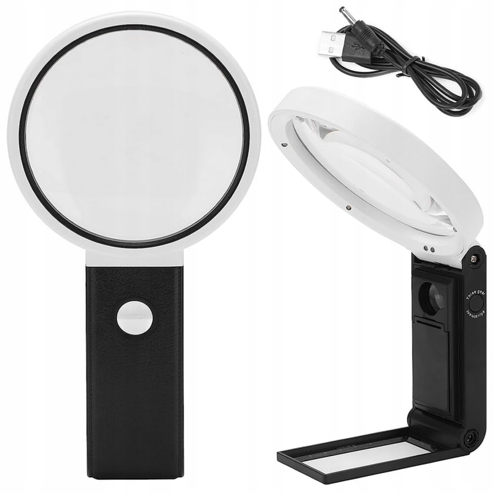 Loupe pliante, 10x 25x, à 6 leds + 2 led UV – Image 3