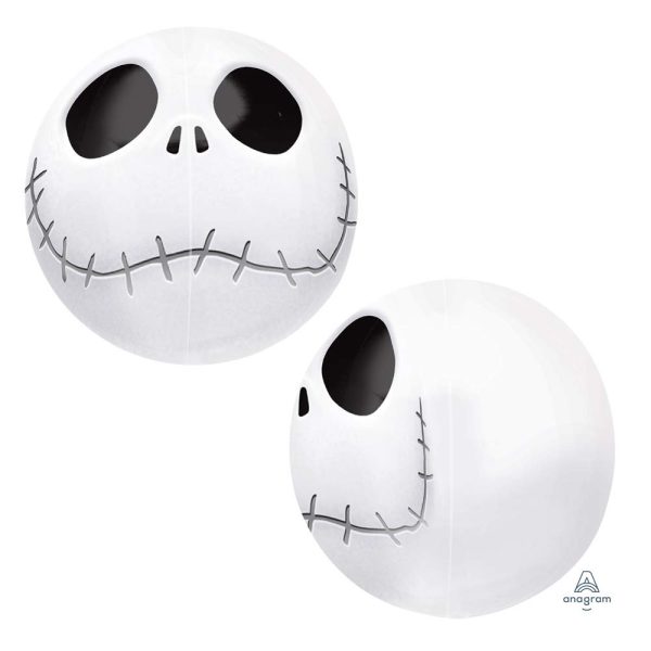 Ballon Halloween Jack Skellington Orbz aluminium 40,6 cm