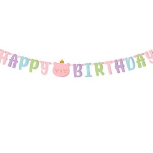 Guirlande chats happy birthday 8055162010857 en vente sur promoballons com