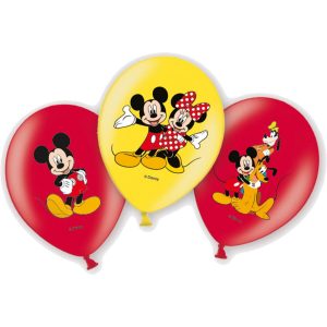 6 Ballons Latex Mickey 0013051559007 En Vente Sur Promoballons Shop