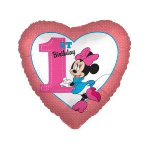 Ballon Minnie 1er anniversaire 1st birthday 0194099119719 promoballons shop