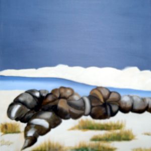 Akrylmaleri 65 X 55 cm højformat