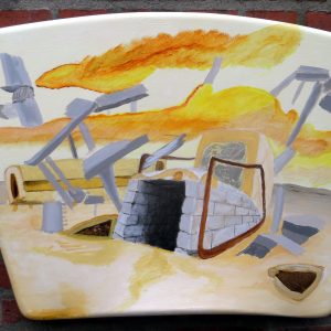 Ikke firkantet maleri 56 X 84 X 6 cm bredformat