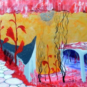 Akrylmaleri ( H X B) 60 X 80 cm