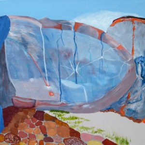 Akrylmaleri 60 X 90 cm bredformat