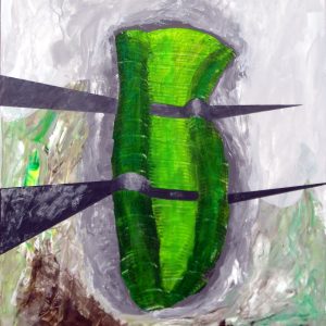 Akrylmaleri 80 X 60 cm højformat
