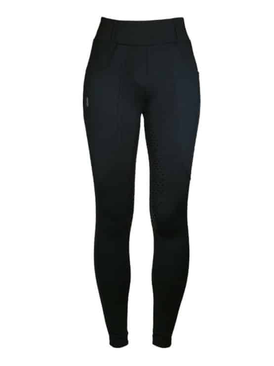 Equestrian Stockholm riding compression breeches dressage supreme all black - Afbeelding 6