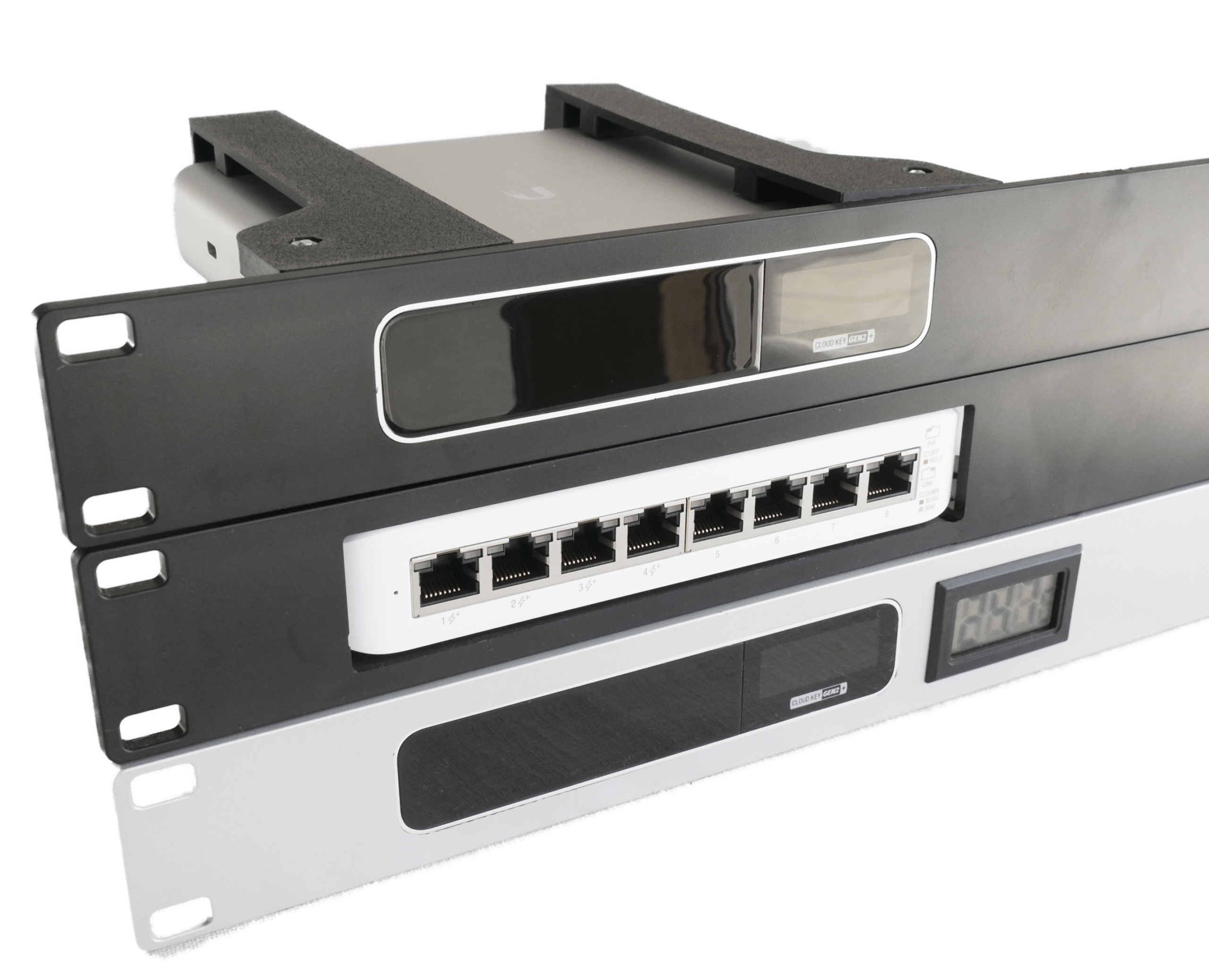USW-LITE-16-POE switch unifi Ubiquiti rack mount. Add more devices to the  same rack mount. – Winther3D