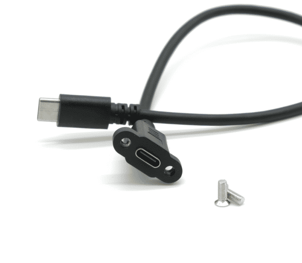 Chassis Cable connector USB-C male-chassis female