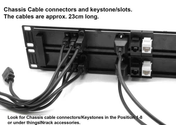 Chassis Cable connector USB-C male-chassis female - Image 3