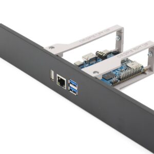 Rack mount for  1-3 Orange PI 5 19inch 1U - injection molded front