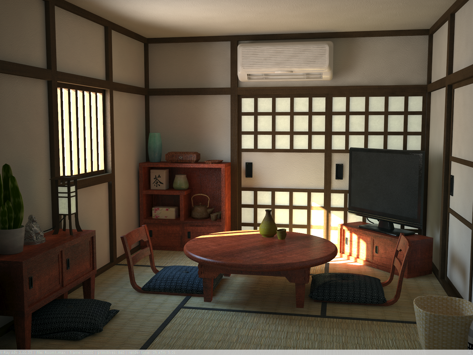 Japanese Themed Room