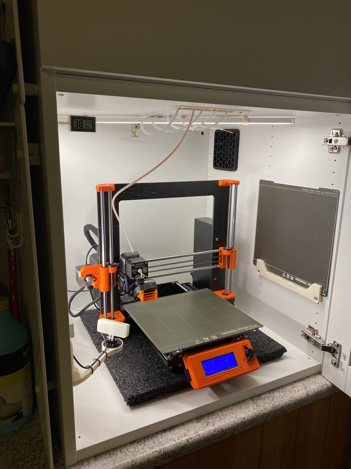 3D printer enclosure with automatic fire extinguisher – Silfer Works