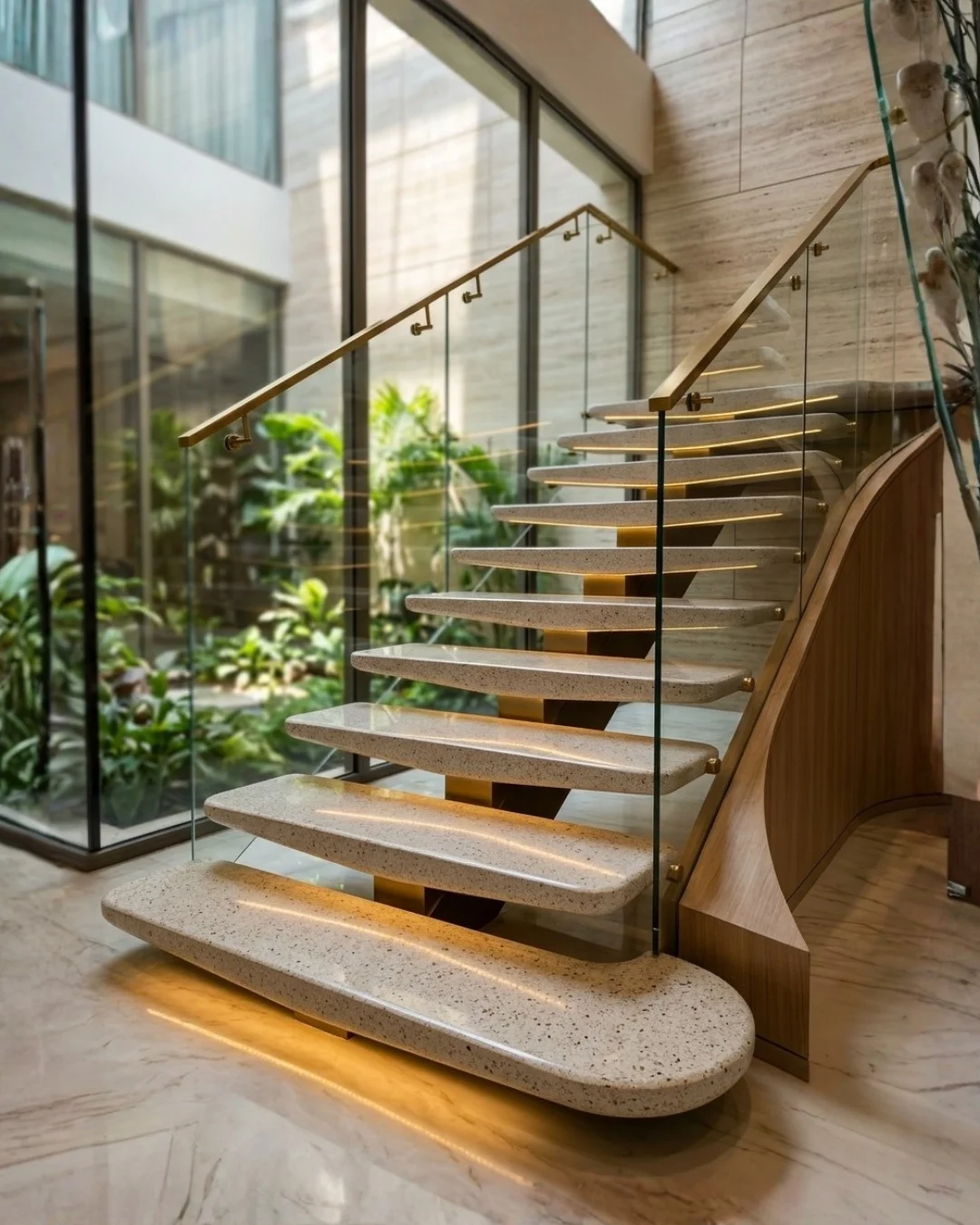 Terrazzo flooring
