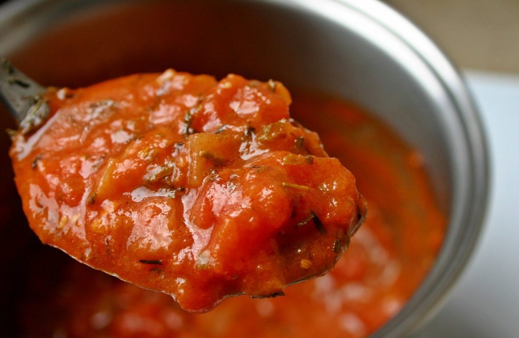 tomaten-vleessaus