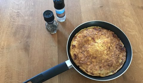 omelet met zoete aardappel