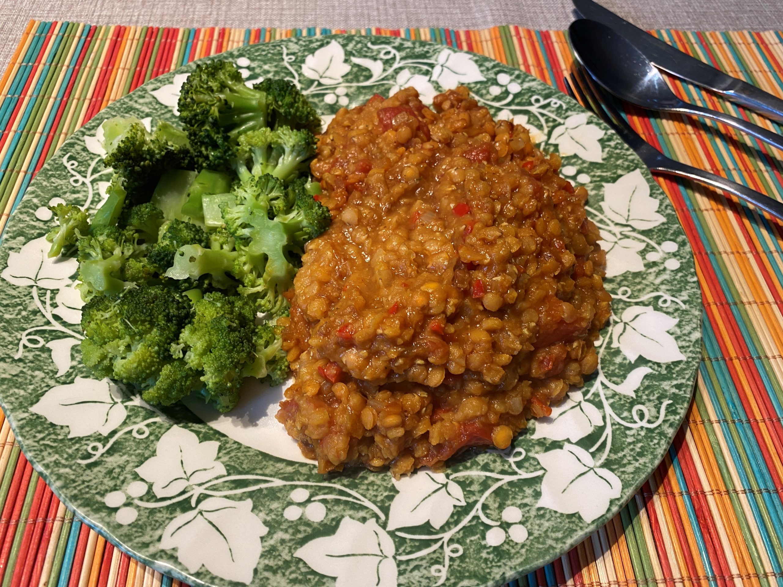 broccoli met rode linzen