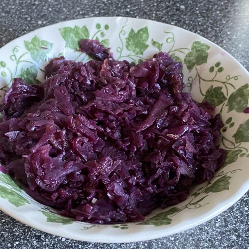 rodekool met appeltjes