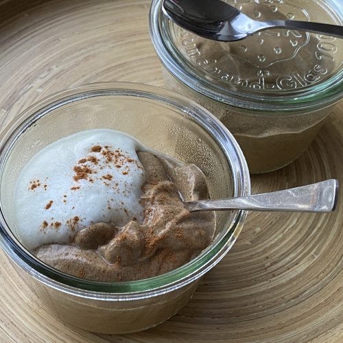 Pumpkin pie pudding mousse