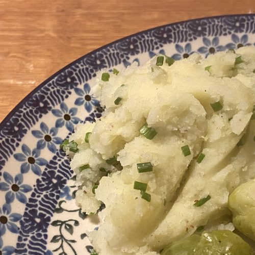 aardappelpuree met bieslook