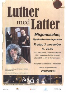Plakat Luther med Latter jpg