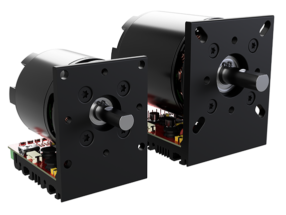 image of two black servo motors