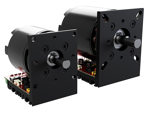 image of two black servo motors