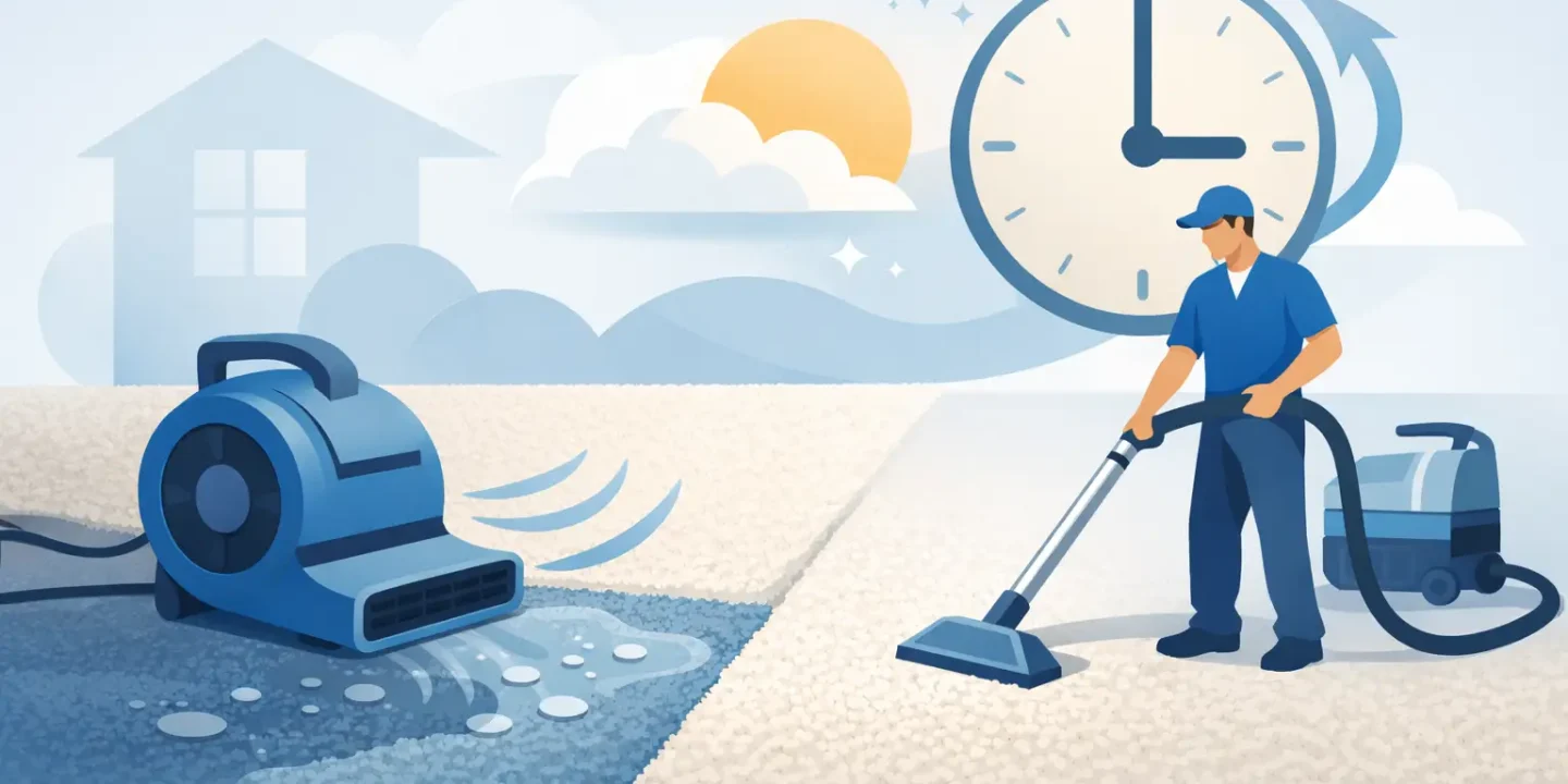 Same Day Carpet Drying: What to Expect