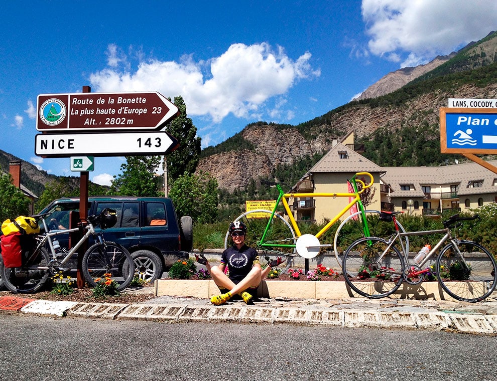 Mit Agresti Singlespeed Rennrad auf der Route des Grandes Alpes | St. Bernhard Pass