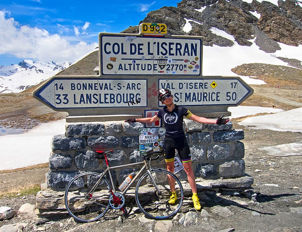 Mit Agresti Singlespeed Rennrad auf der Route des Grandes Alpes | Col de L'Iseran