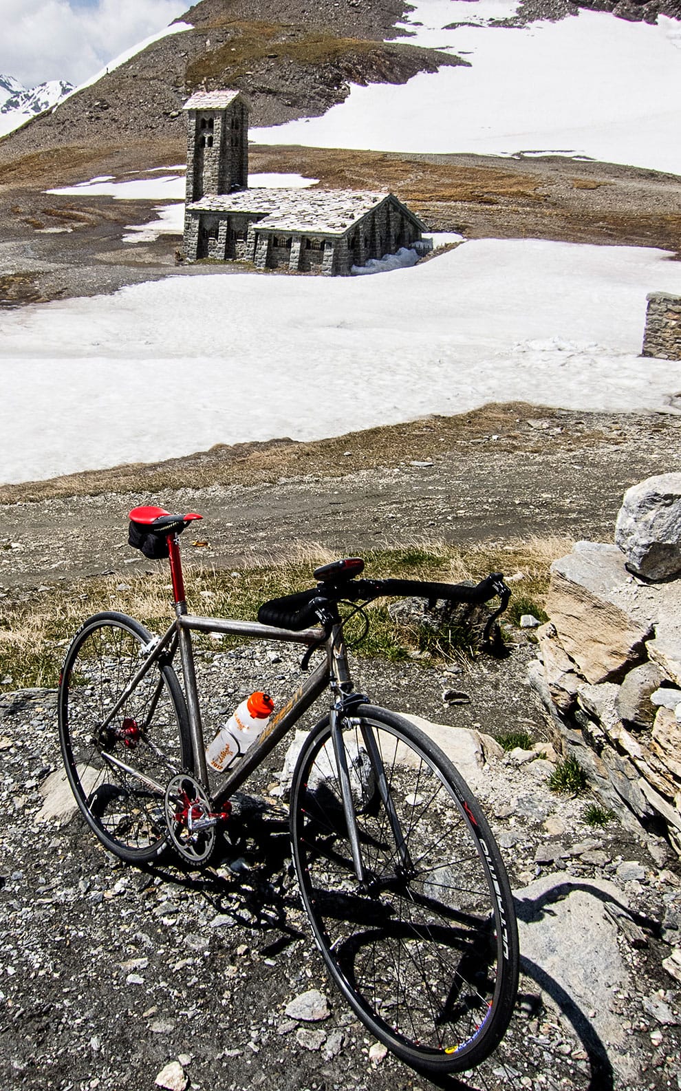 Mit Agresti Singlespeed Rennrad auf der Route des Grandes Alpes | Col de Iseran