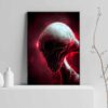 roze poster met alien