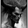 illustrated demon poster