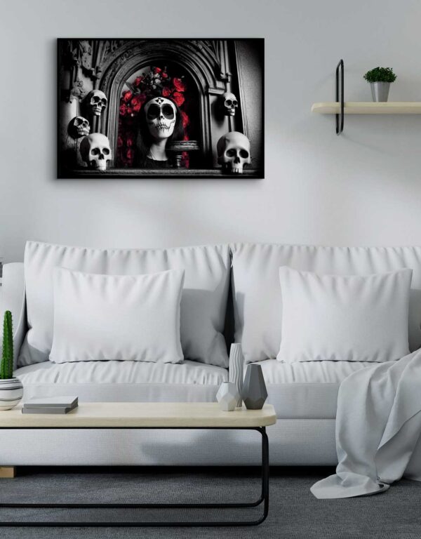 skulls and roses poster