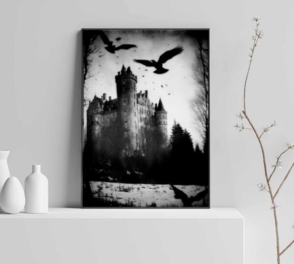 horror castle poster