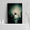 green spider poster