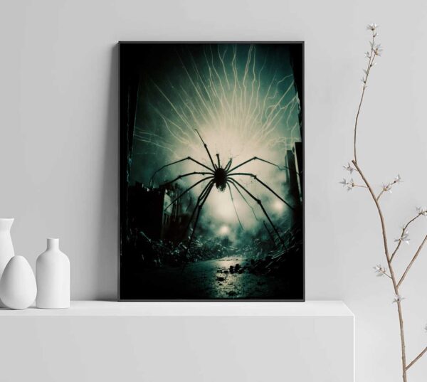 green spider poster