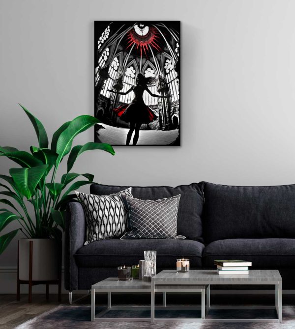 red goth poster