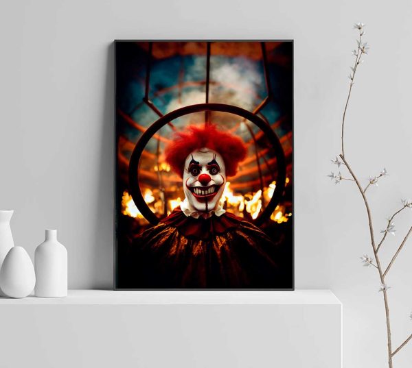 sinistere clownposters