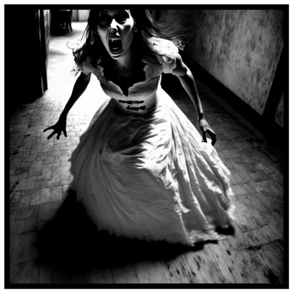 zombie bride wall decoration