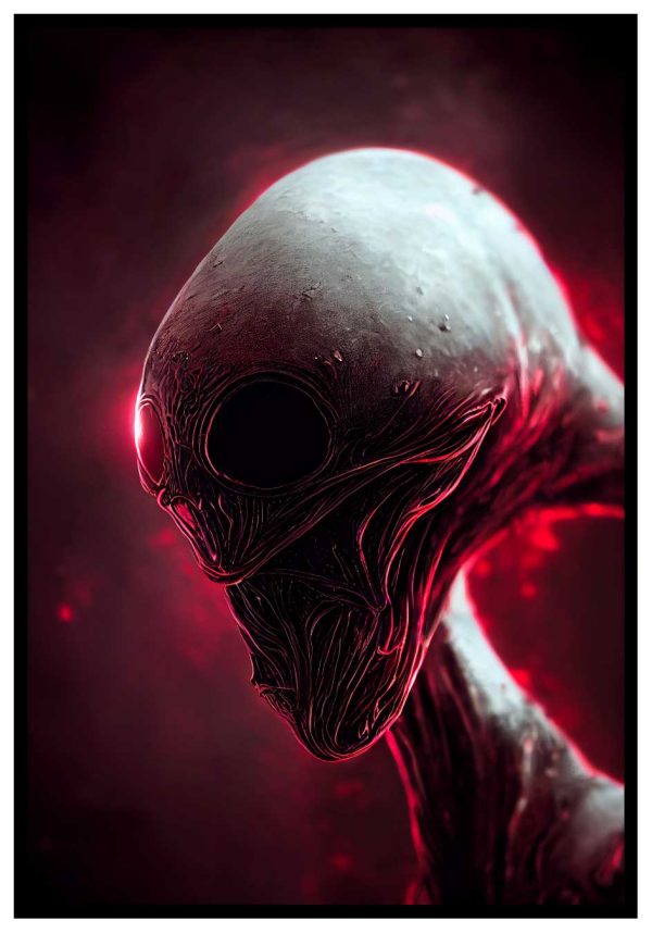nasty alien in pink posters