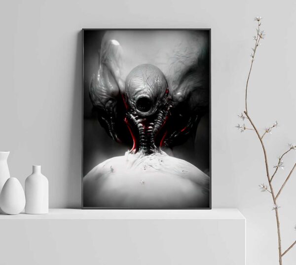 skræmmende alien plakat