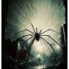 grande peinture effrayante d'araignée