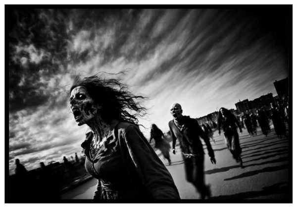 läskig poster med zombies