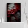 abstraktes rotes Gothic-Poster