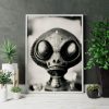 poster with alien