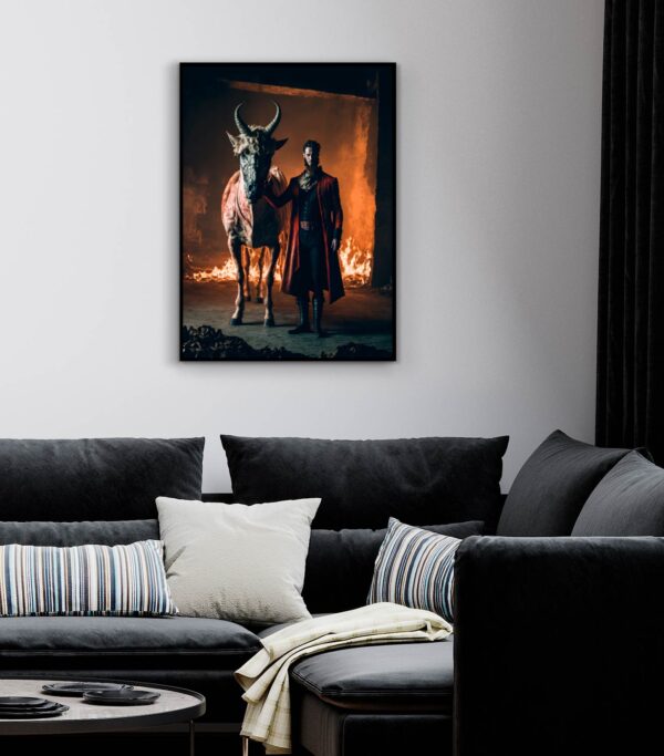 horse with horns poster